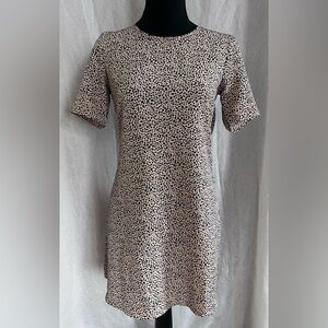 Tan and Brown printed Mini Dress​